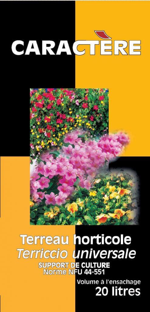 Terreau horticole 20L Caractère