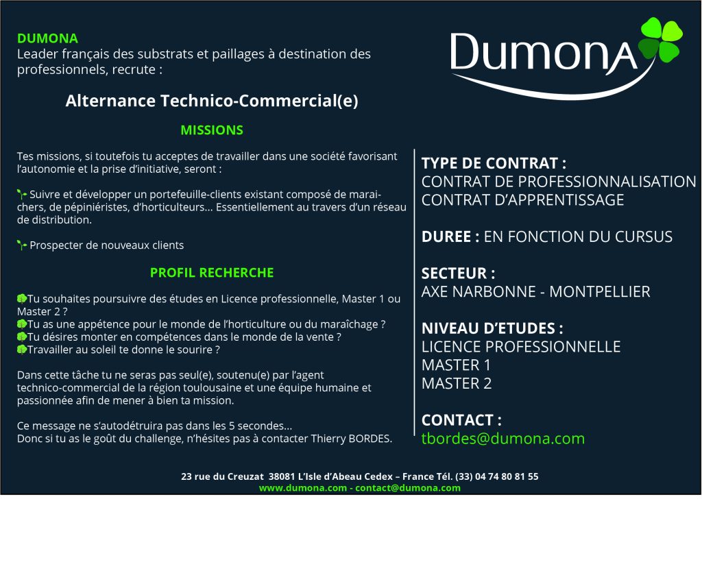 Dumona recrute